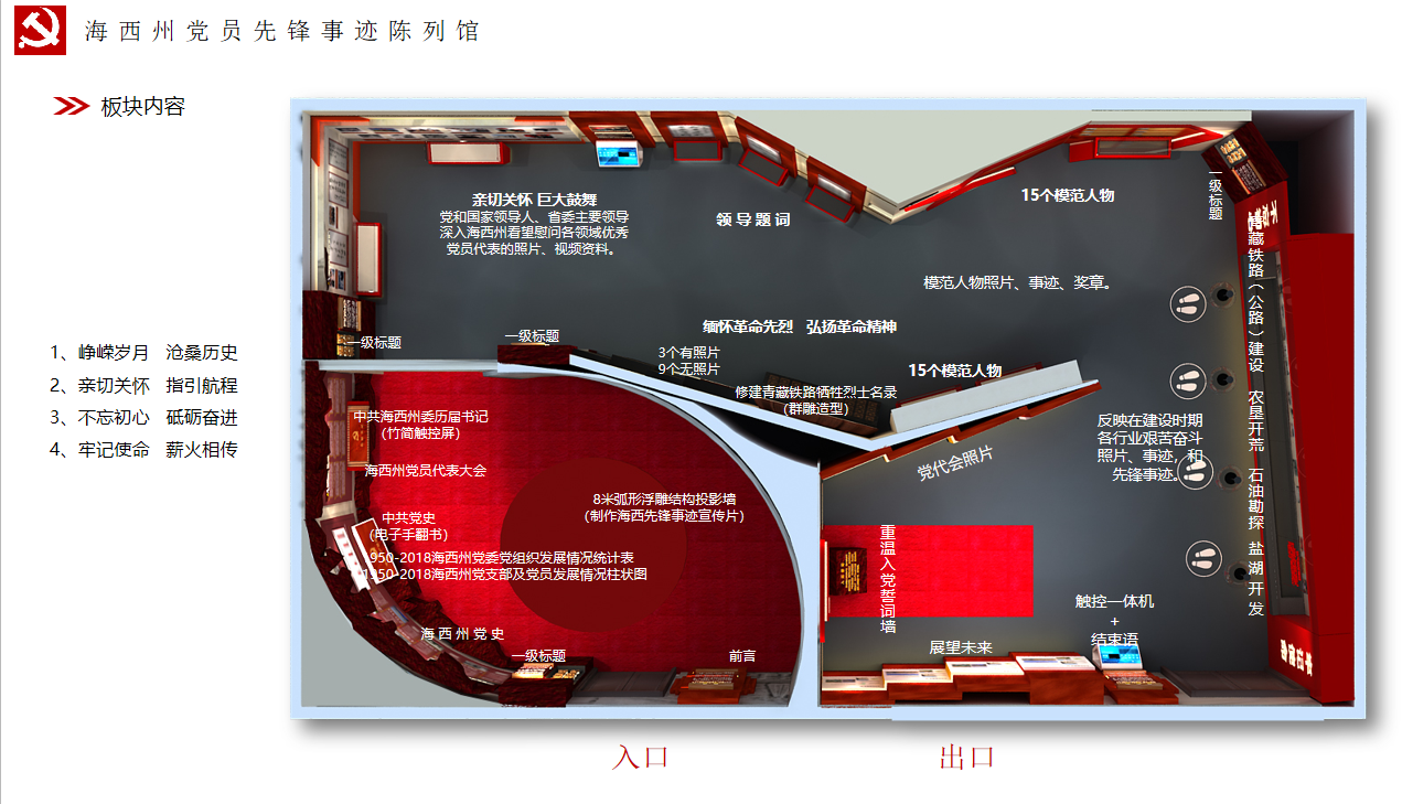 青海海西州陳列展覽館設(shè)計效果圖展示